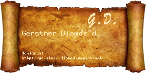 Gerstner Dioméd névjegykártya